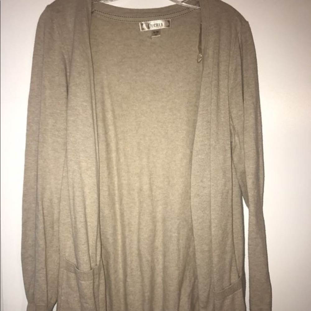 Tan color cardigan